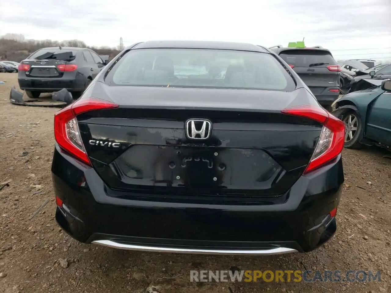 6 fotografías del automóvil dañado 19XFC2F6XKE004169 HONDA CIVIC 2019