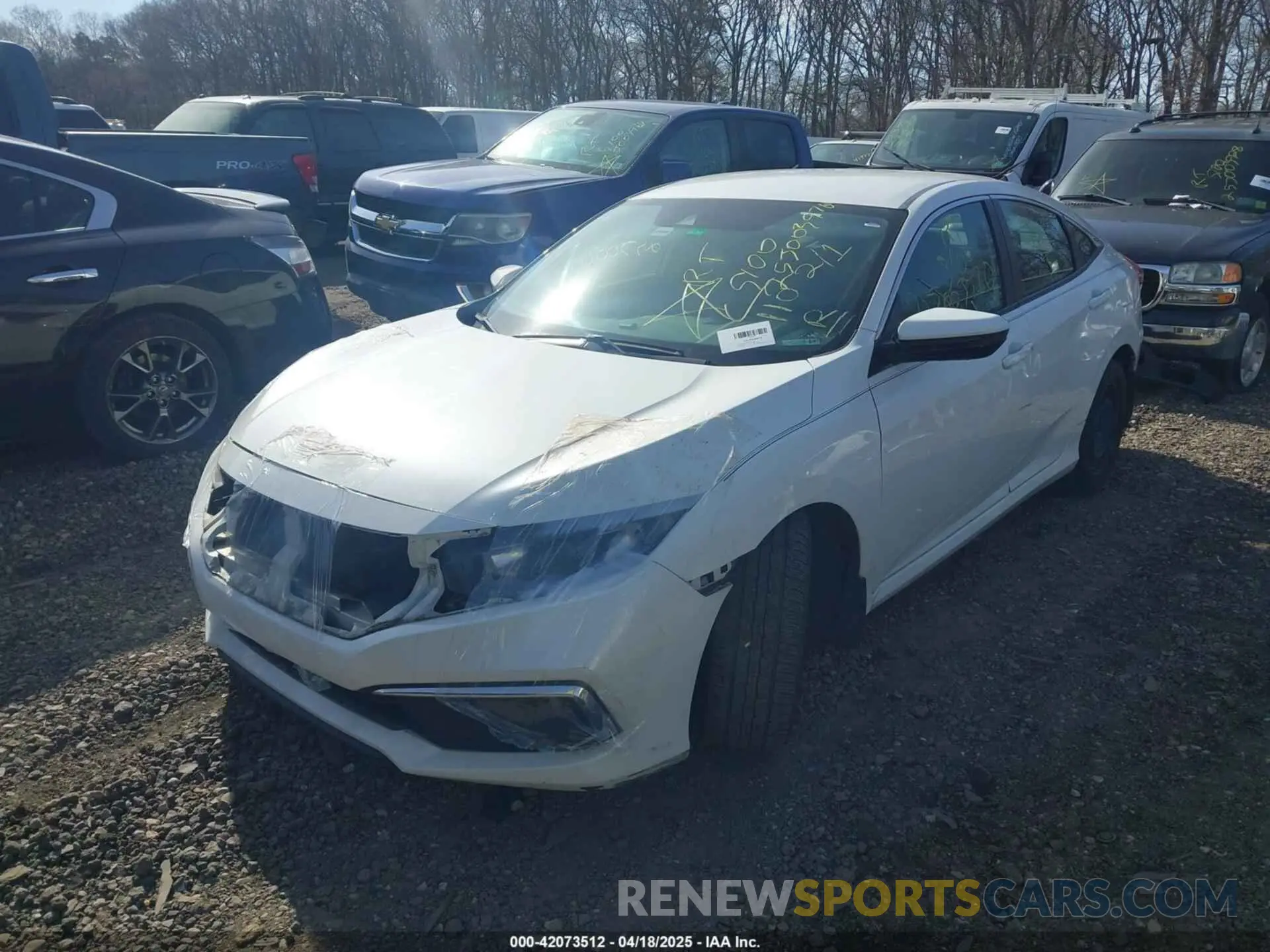 2 fotografías del automóvil dañado 19XFC2F6XKE006228 HONDA CIVIC 2019
