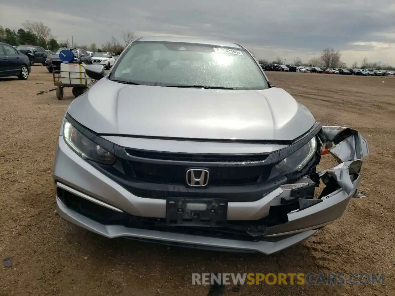 5 fotografías del automóvil dañado 19XFC2F6XKE017326 HONDA CIVIC 2019