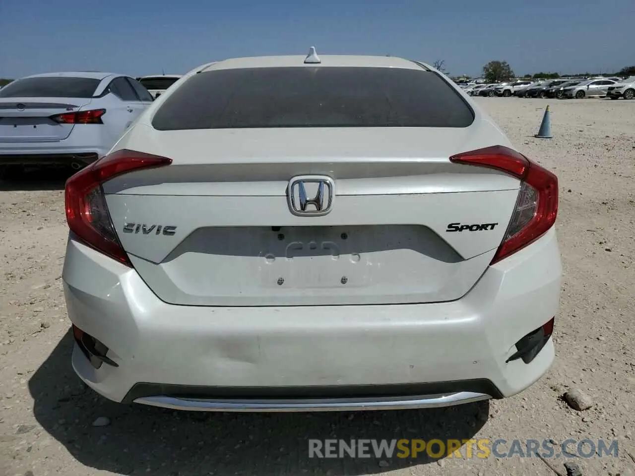 6 fotografías del automóvil dañado 19XFC2F6XKE041111 HONDA CIVIC 2019