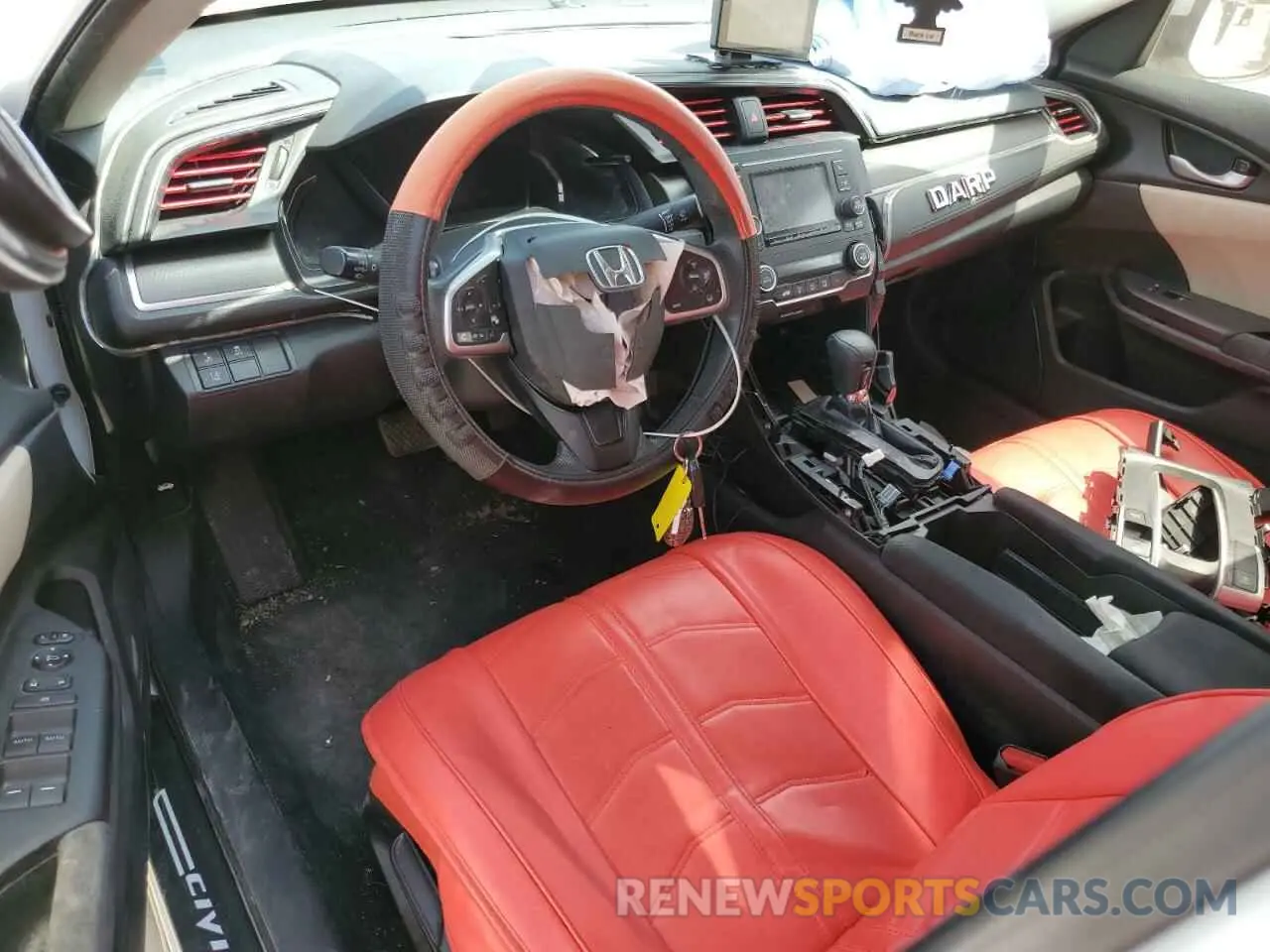 8 fotografías del automóvil dañado 19XFC2F6XKE041111 HONDA CIVIC 2019