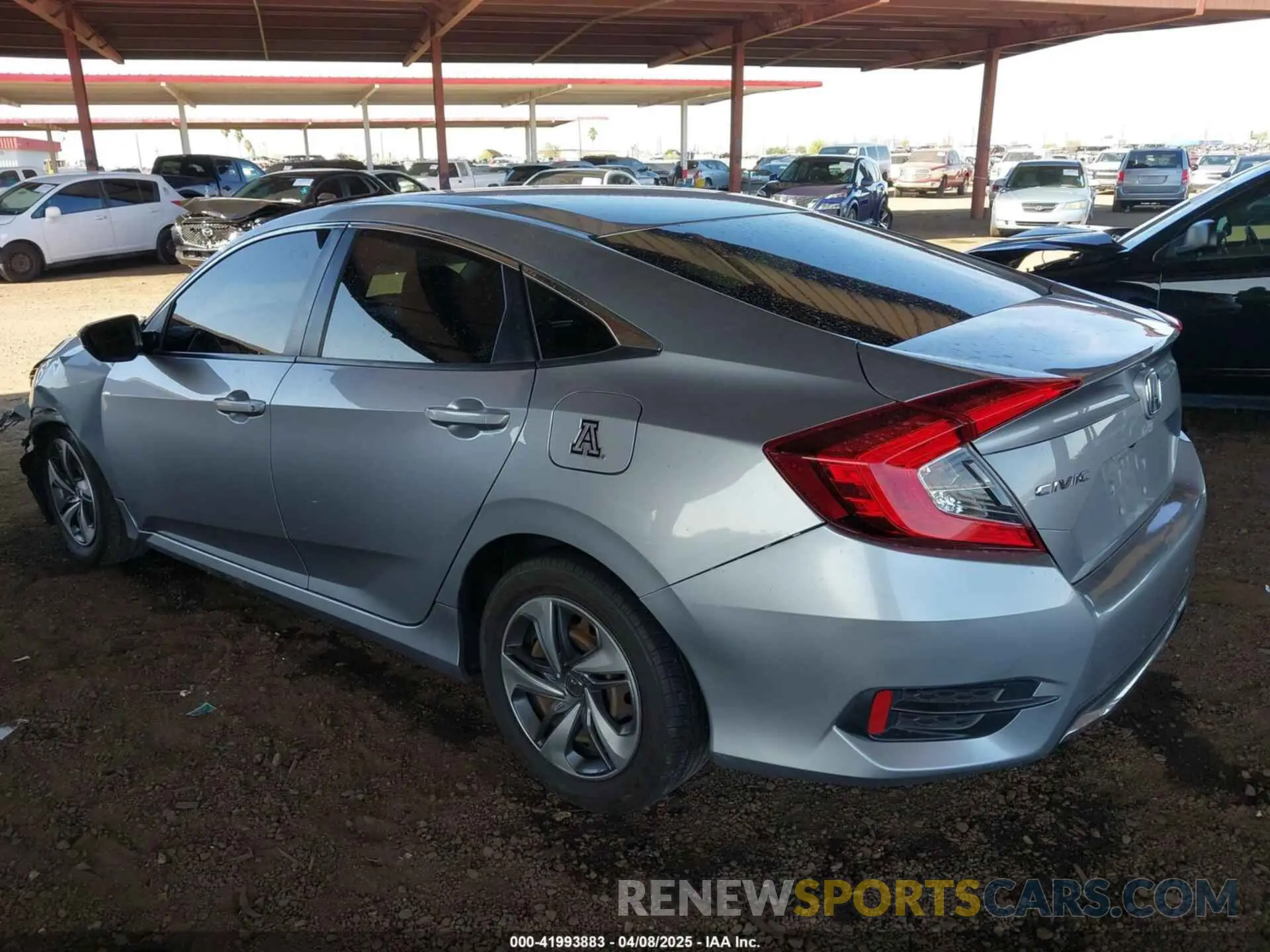 3 fotografías del automóvil dañado 19XFC2F6XKE044042 HONDA CIVIC 2019