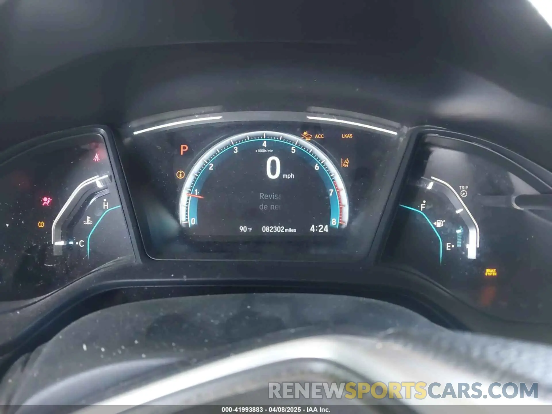 7 fotografías del automóvil dañado 19XFC2F6XKE044042 HONDA CIVIC 2019