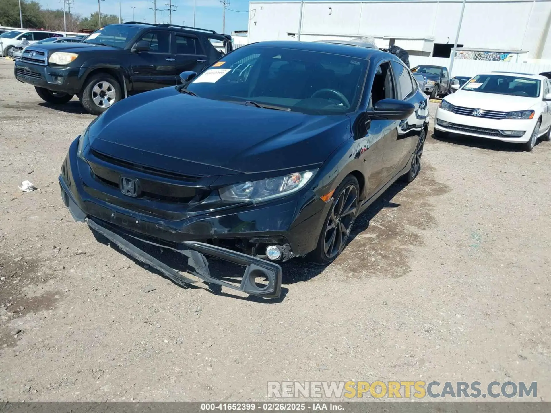6 fotografías del automóvil dañado 19XFC2F80KE049879 HONDA CIVIC 2019