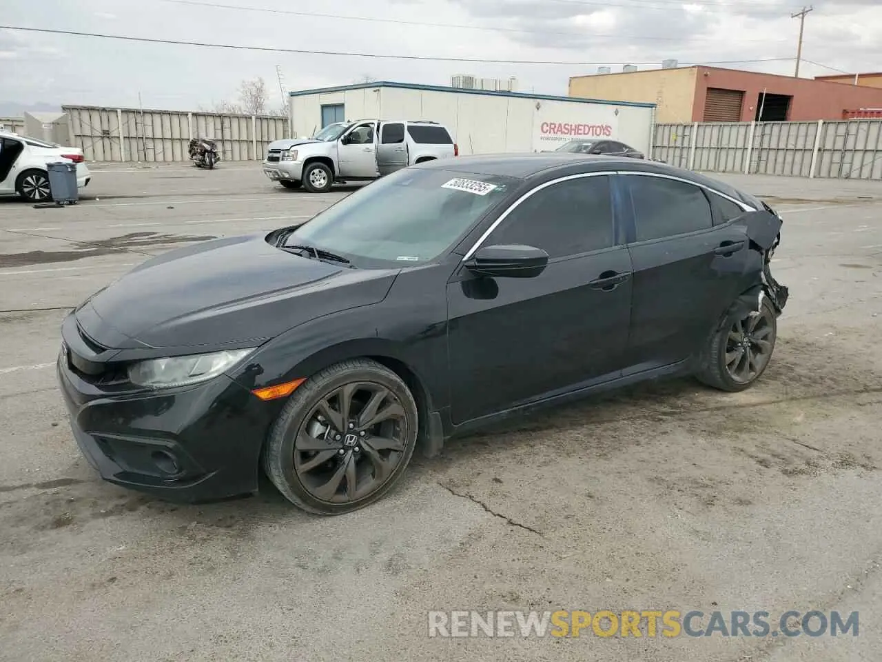 1 fotografías del automóvil dañado 19XFC2F81KE007303 HONDA CIVIC 2019