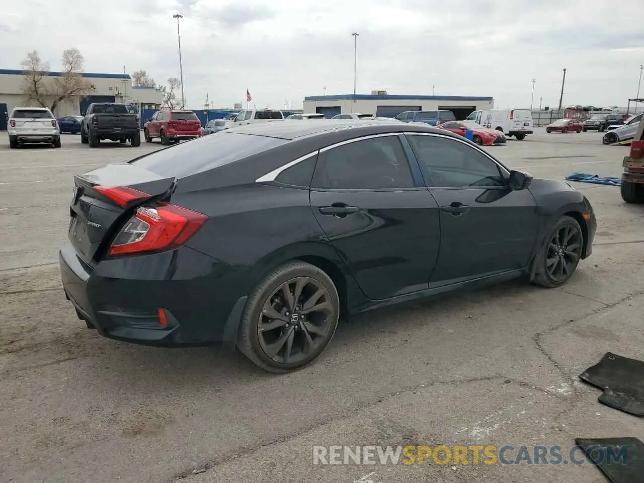 3 fotografías del automóvil dañado 19XFC2F81KE007303 HONDA CIVIC 2019