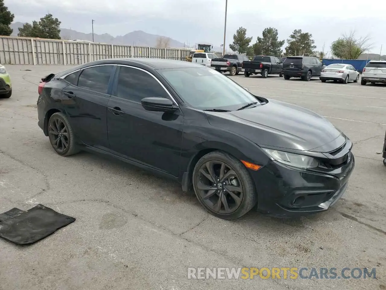 4 fotografías del automóvil dañado 19XFC2F81KE007303 HONDA CIVIC 2019