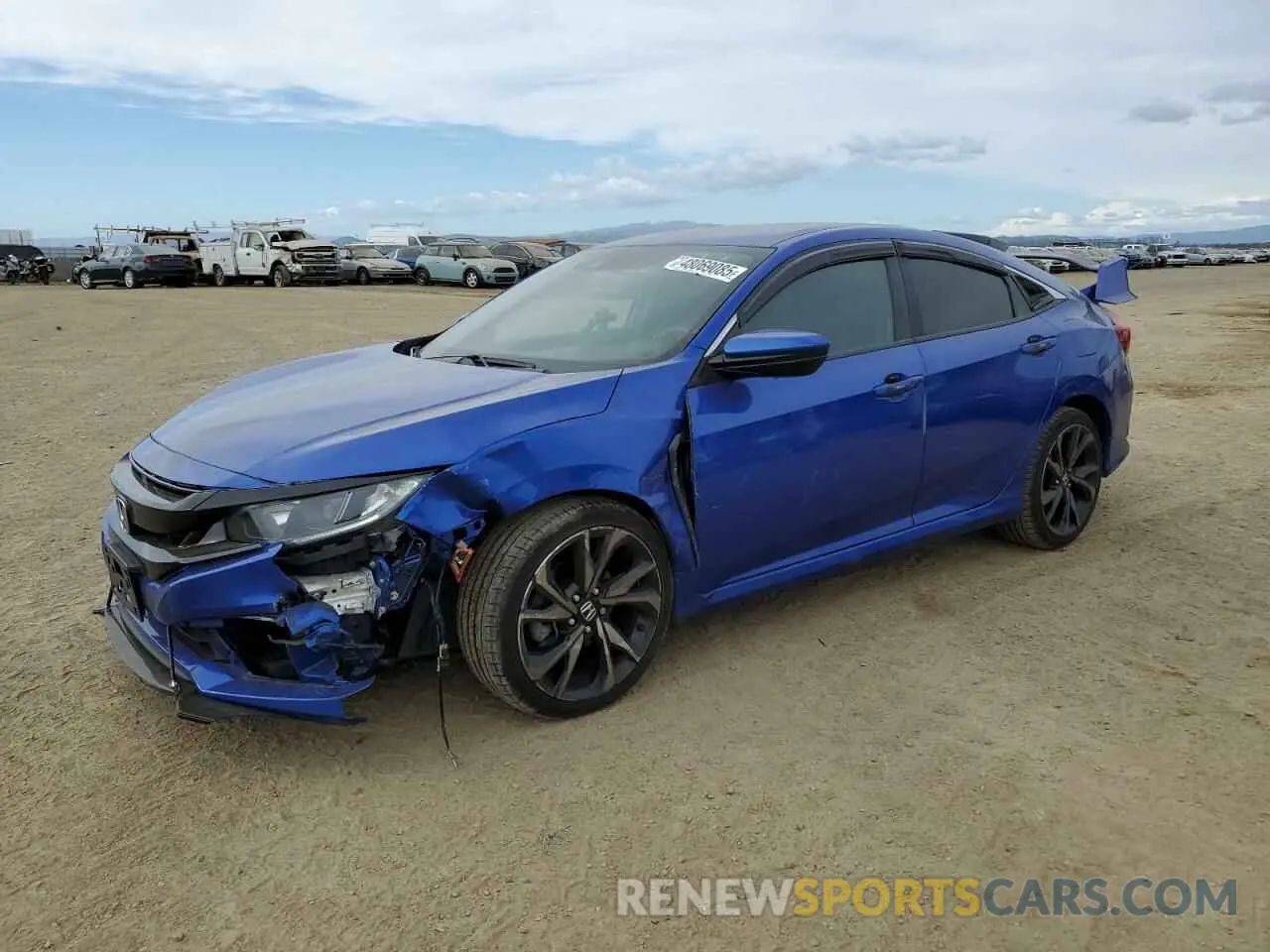 1 fotografías del automóvil dañado 19XFC2F81KE206626 HONDA CIVIC 2019