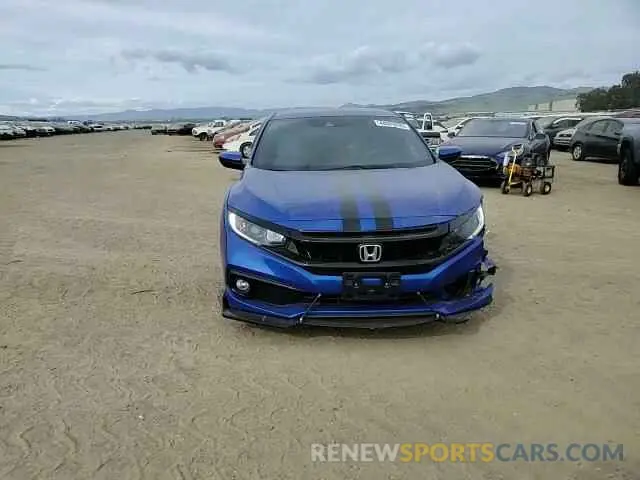 10 fotografías del automóvil dañado 19XFC2F81KE206626 HONDA CIVIC 2019