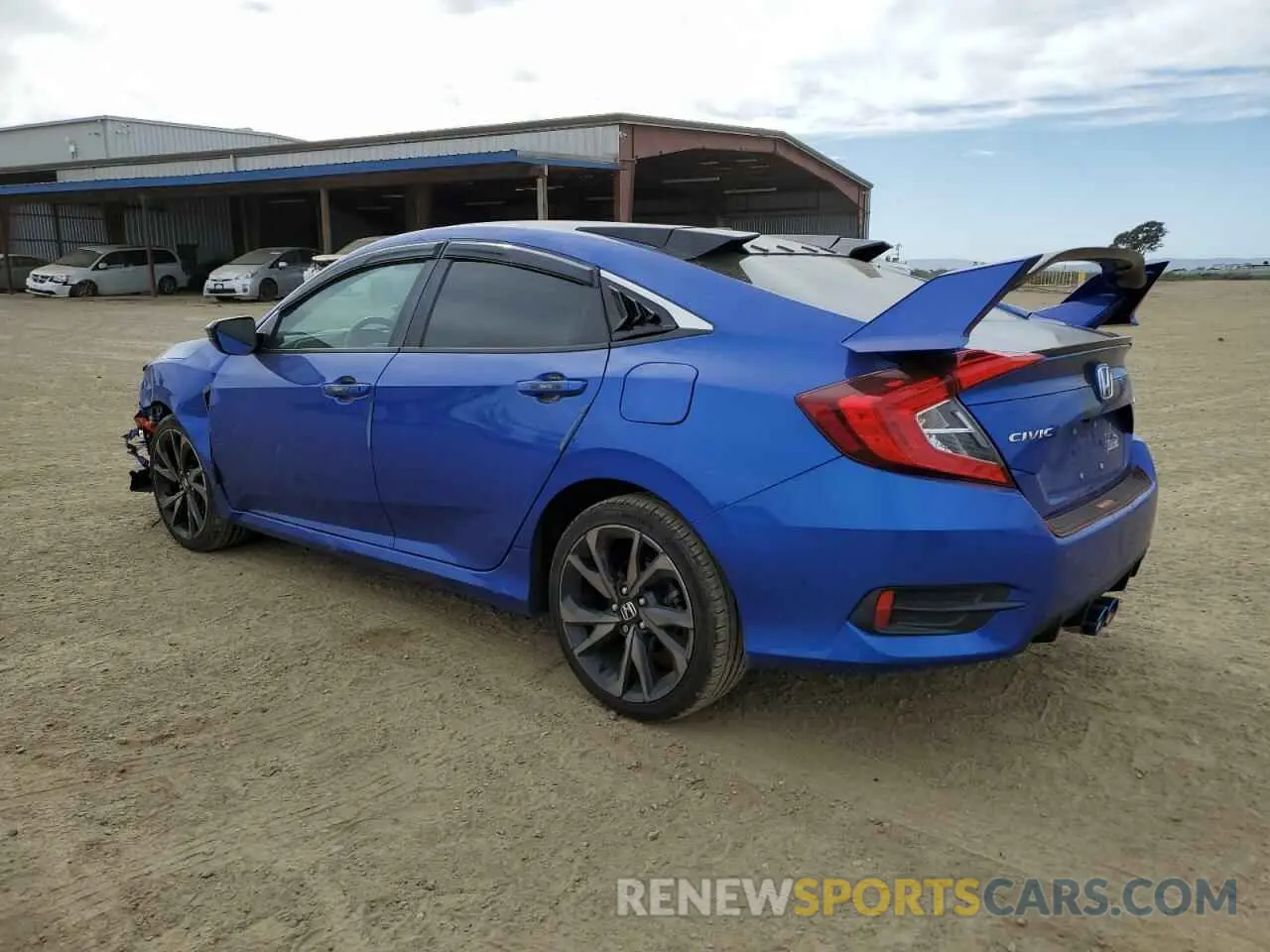 2 fotografías del automóvil dañado 19XFC2F81KE206626 HONDA CIVIC 2019