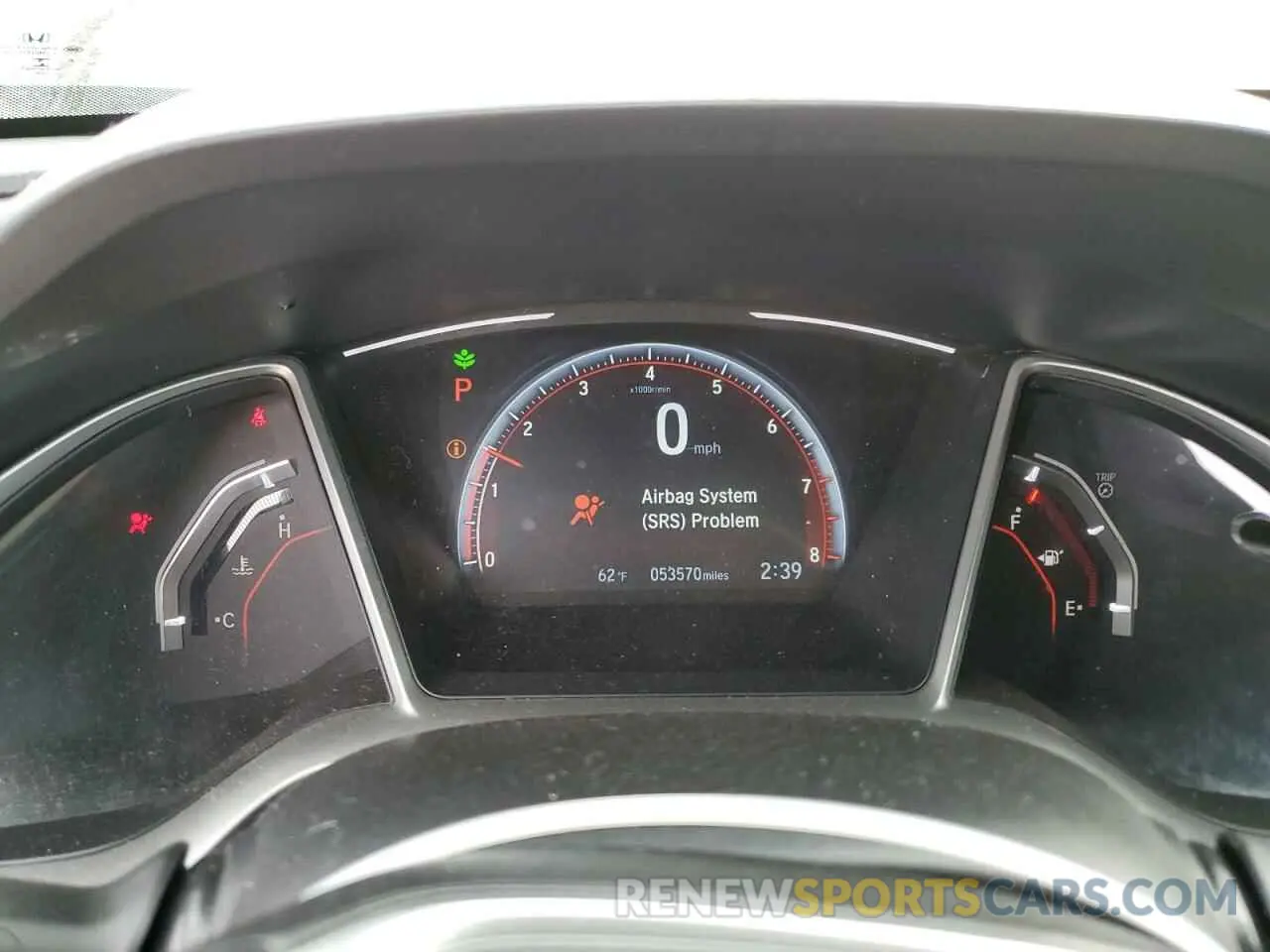 9 fotografías del automóvil dañado 19XFC2F81KE206626 HONDA CIVIC 2019