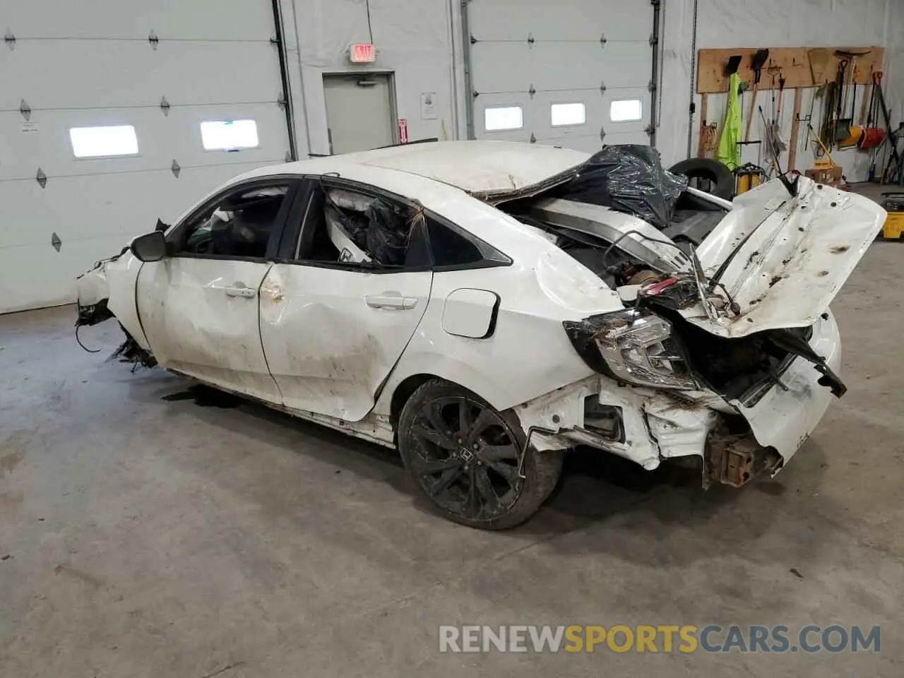 2 fotografías del automóvil dañado 19XFC2F82KE203623 HONDA CIVIC 2019