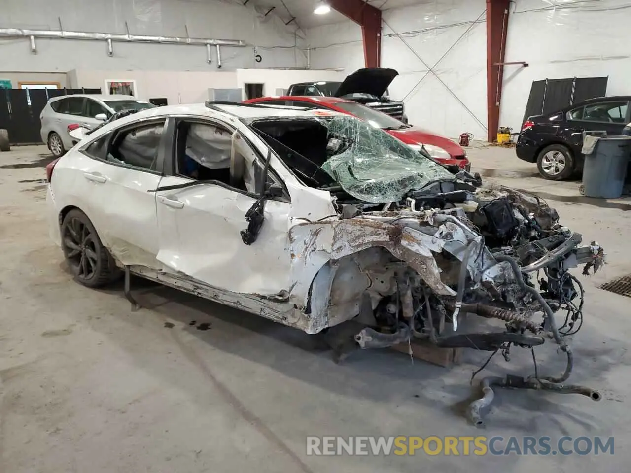 4 fotografías del automóvil dañado 19XFC2F82KE203623 HONDA CIVIC 2019