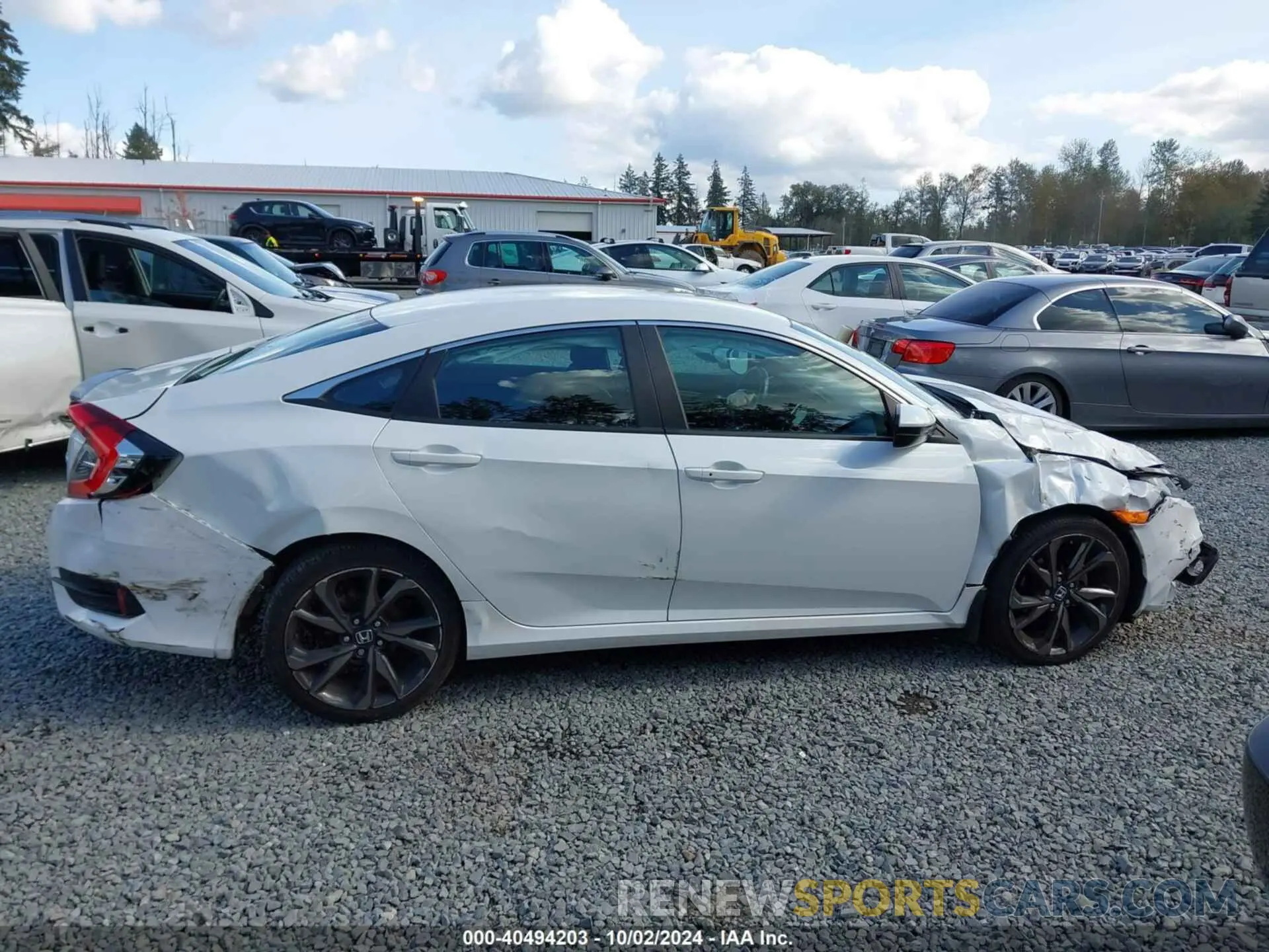 13 fotografías del automóvil dañado 19XFC2F82KE214878 HONDA CIVIC 2019