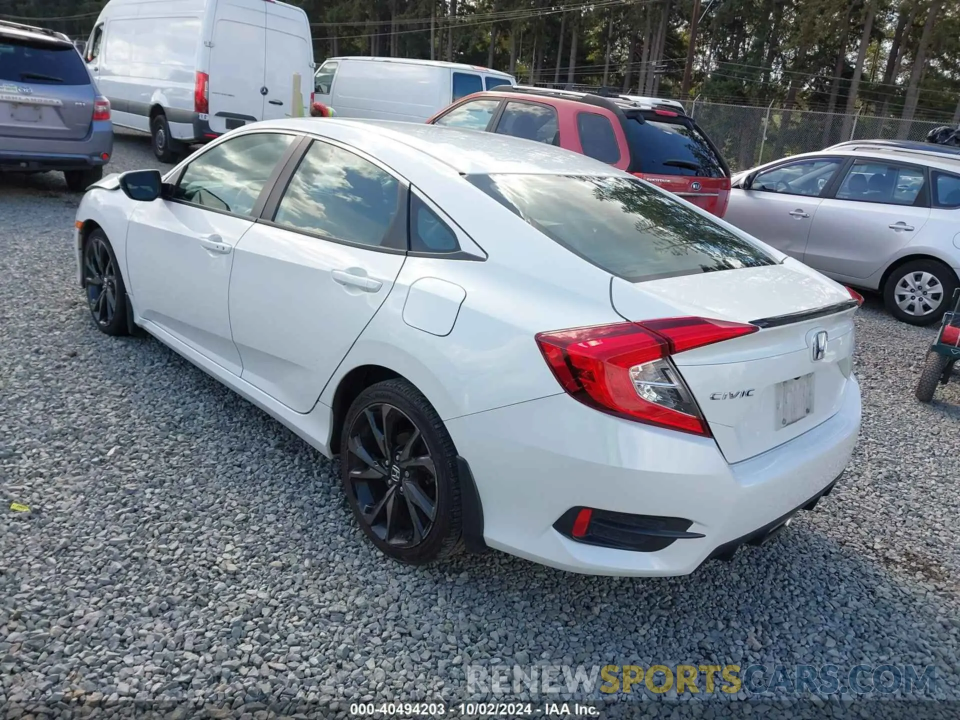 3 fotografías del automóvil dañado 19XFC2F82KE214878 HONDA CIVIC 2019