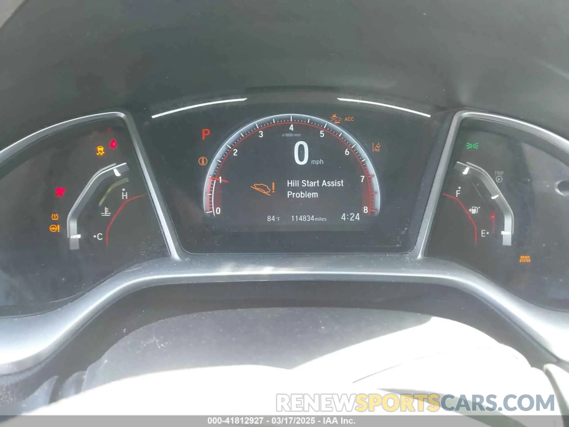 7 fotografías del automóvil dañado 19XFC2F83KE007495 HONDA CIVIC 2019