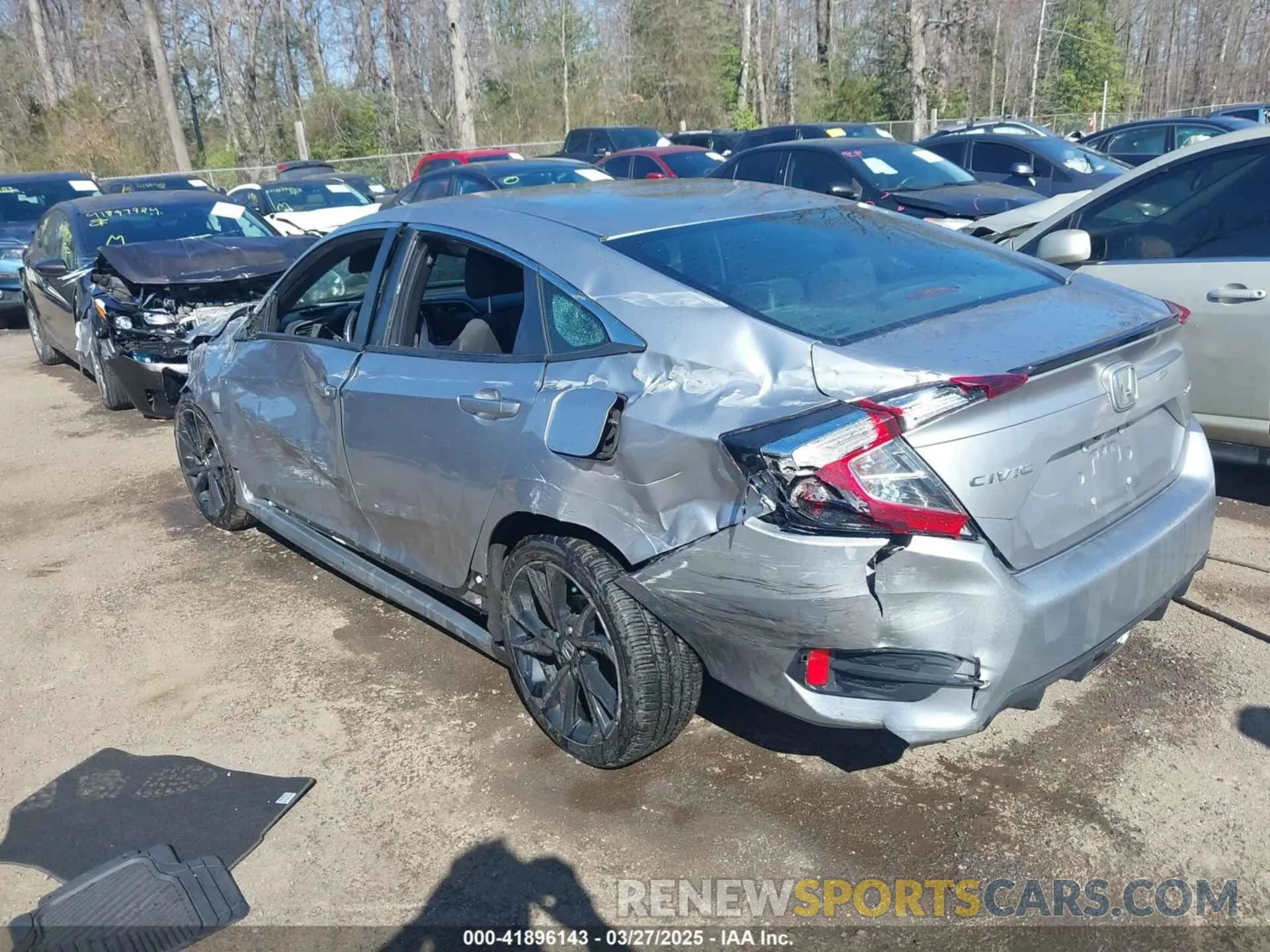 3 fotografías del automóvil dañado 19XFC2F83KE008971 HONDA CIVIC 2019