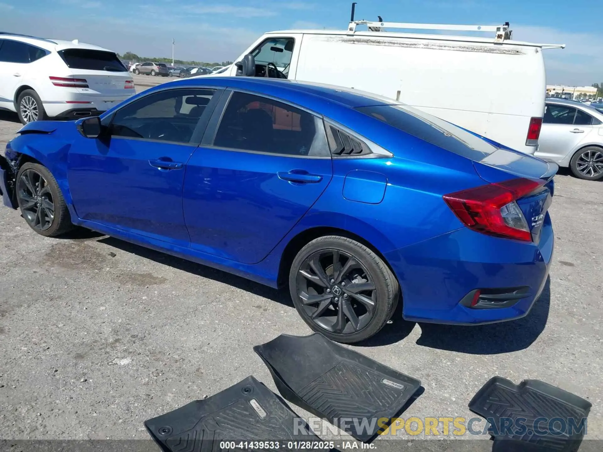 3 fotografías del automóvil dañado 19XFC2F83KE014463 HONDA CIVIC 2019