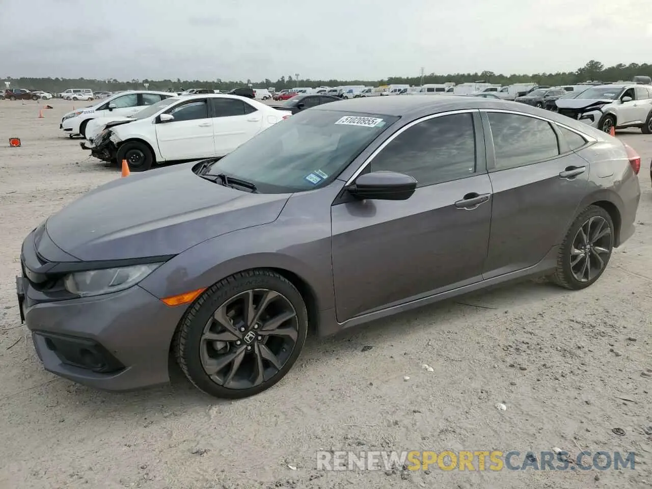 1 fotografías del automóvil dañado 19XFC2F83KE051366 HONDA CIVIC 2019
