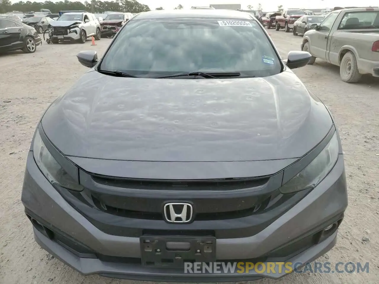 5 fotografías del automóvil dañado 19XFC2F83KE051366 HONDA CIVIC 2019