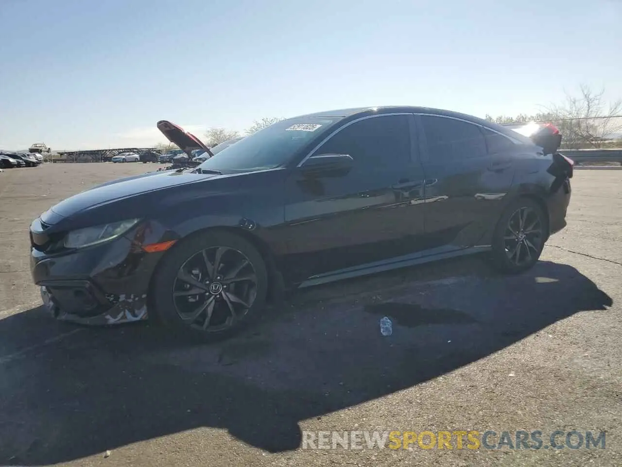 1 fotografías del automóvil dañado 19XFC2F83KE203341 HONDA CIVIC 2019