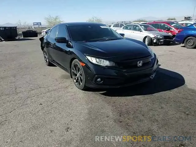 11 fotografías del automóvil dañado 19XFC2F83KE203341 HONDA CIVIC 2019
