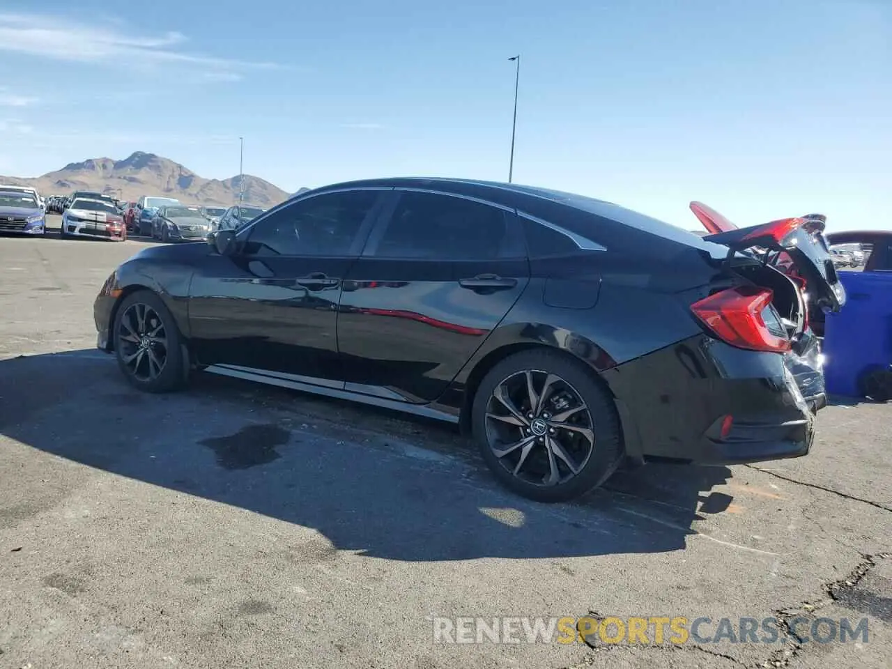 2 fotografías del automóvil dañado 19XFC2F83KE203341 HONDA CIVIC 2019