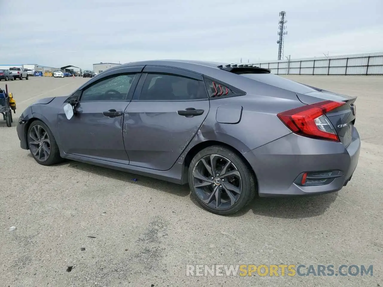 2 fotografías del automóvil dañado 19XFC2F83KE209169 HONDA CIVIC 2019
