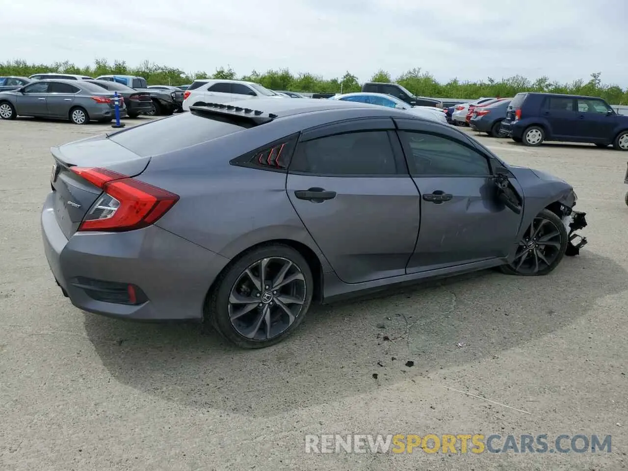 3 fotografías del automóvil dañado 19XFC2F83KE209169 HONDA CIVIC 2019