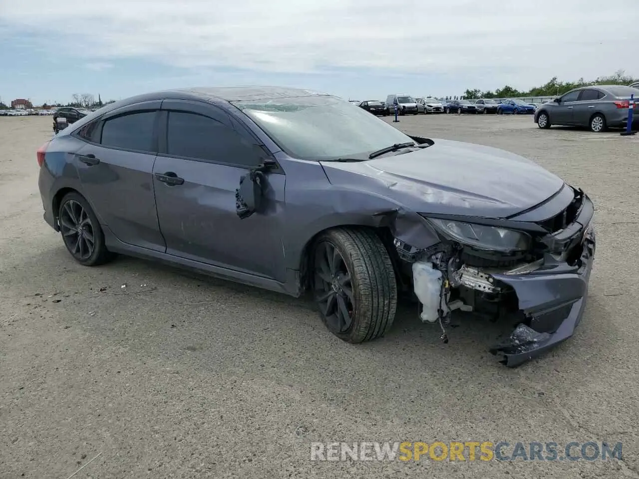 4 fotografías del automóvil dañado 19XFC2F83KE209169 HONDA CIVIC 2019