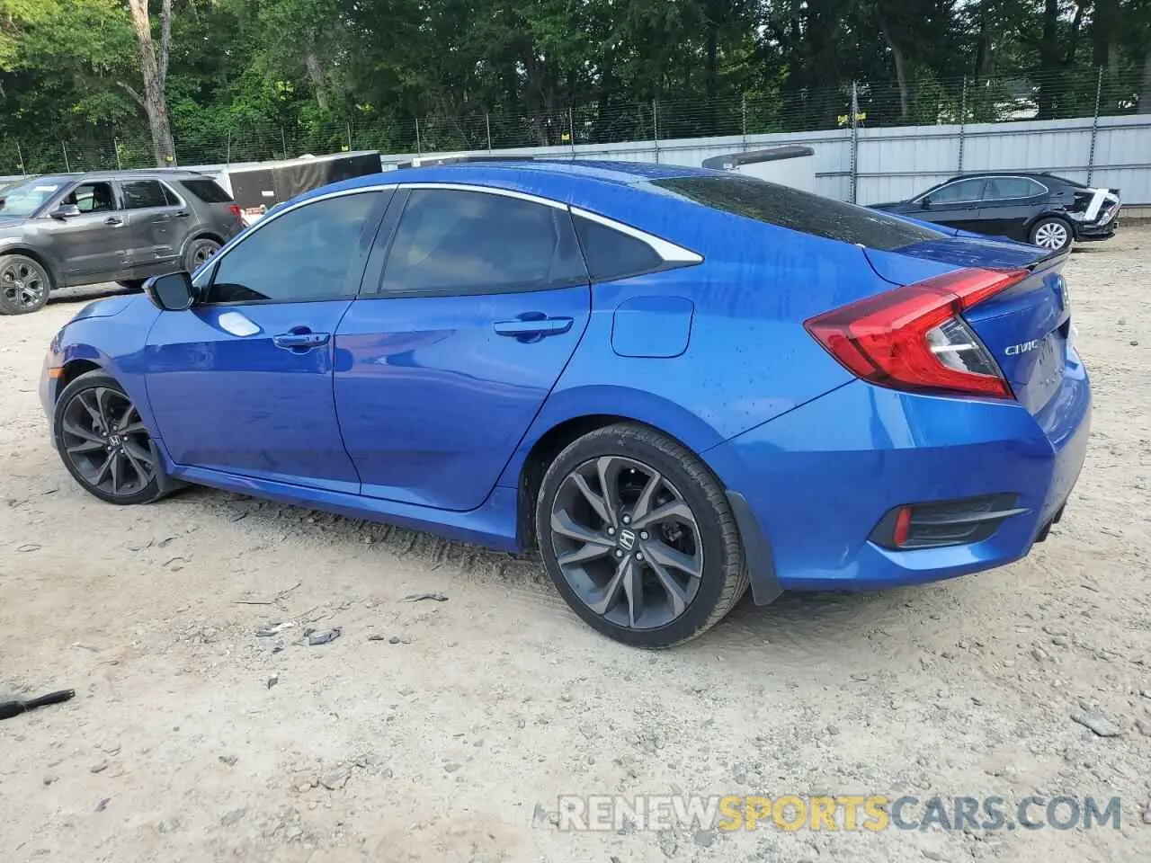 2 fotografías del automóvil dañado 19XFC2F84KE030199 HONDA CIVIC 2019