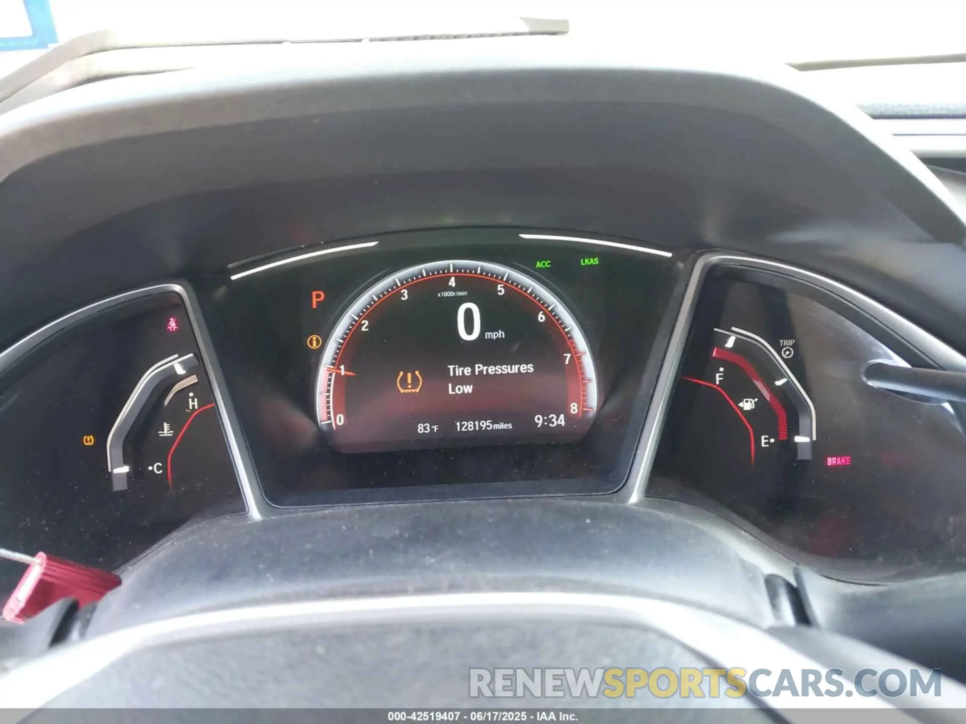 7 fotografías del automóvil dañado 19XFC2F84KE046127 HONDA CIVIC 2019