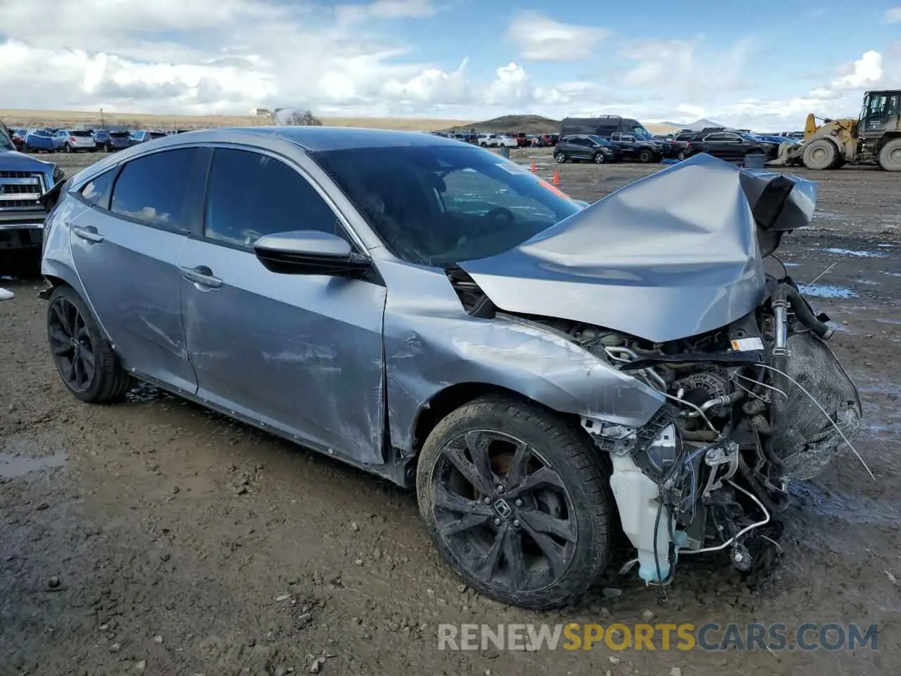 4 fotografías del automóvil dañado 19XFC2F84KE046290 HONDA CIVIC 2019