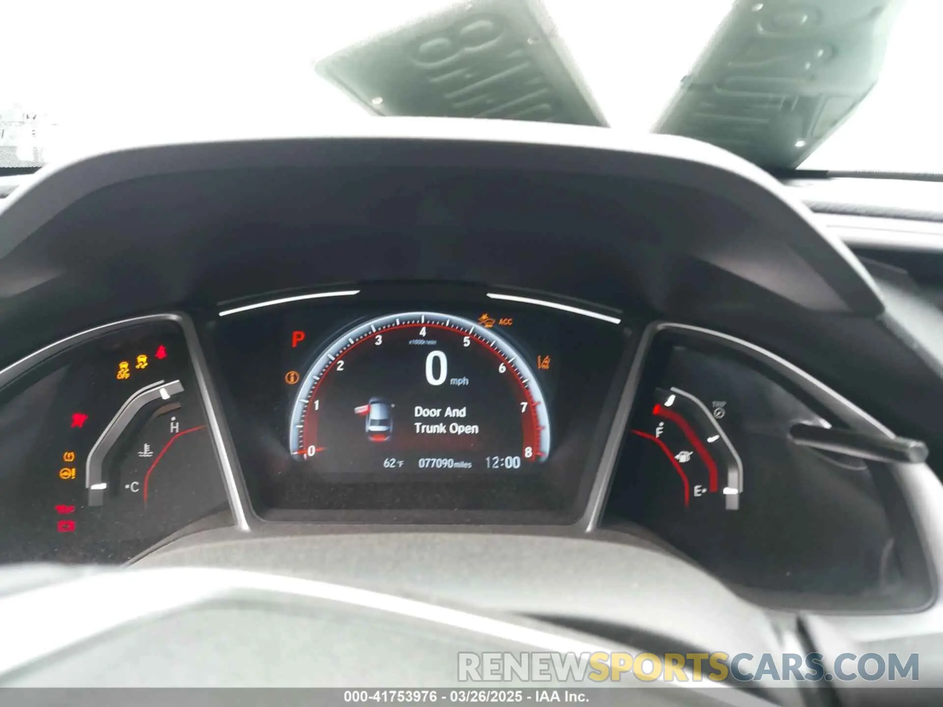 7 fotografías del automóvil dañado 19XFC2F84KE200822 HONDA CIVIC 2019