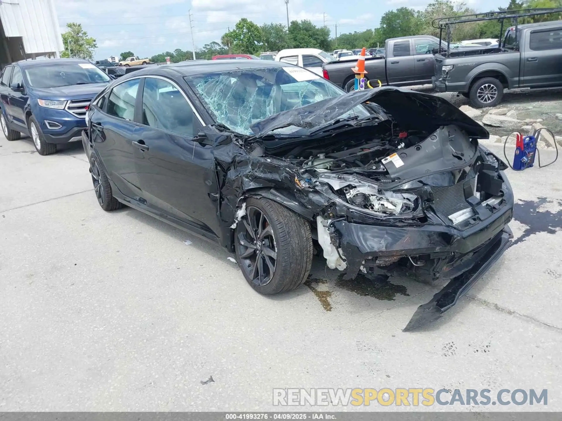1 fotografías del automóvil dañado 19XFC2F85KE015159 HONDA CIVIC 2019