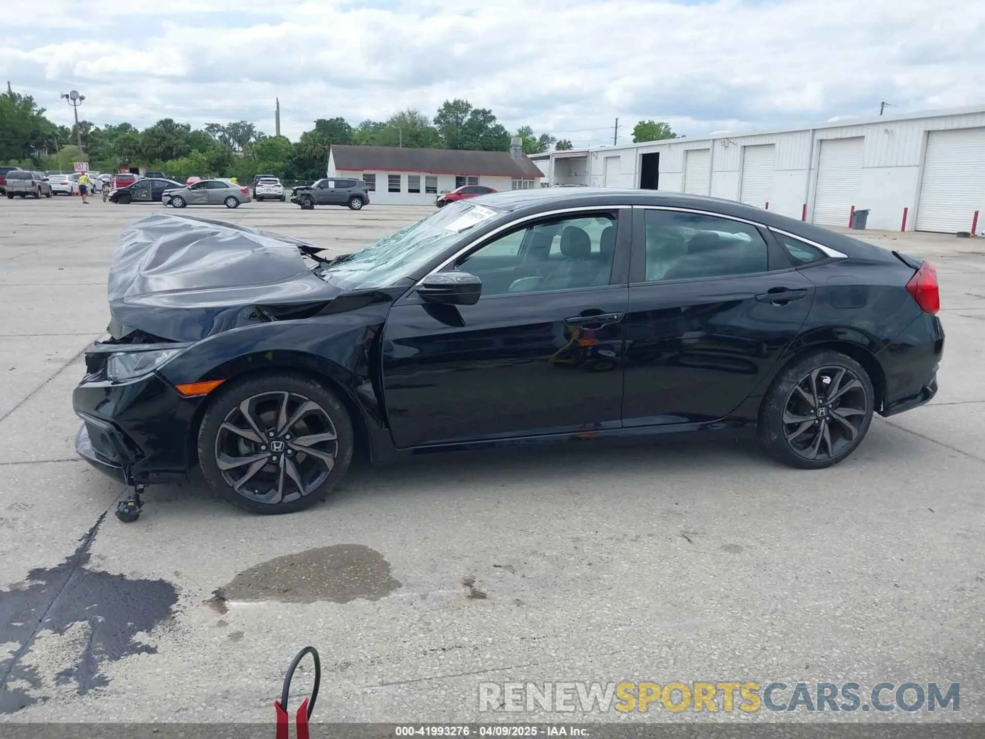 15 fotografías del automóvil dañado 19XFC2F85KE015159 HONDA CIVIC 2019