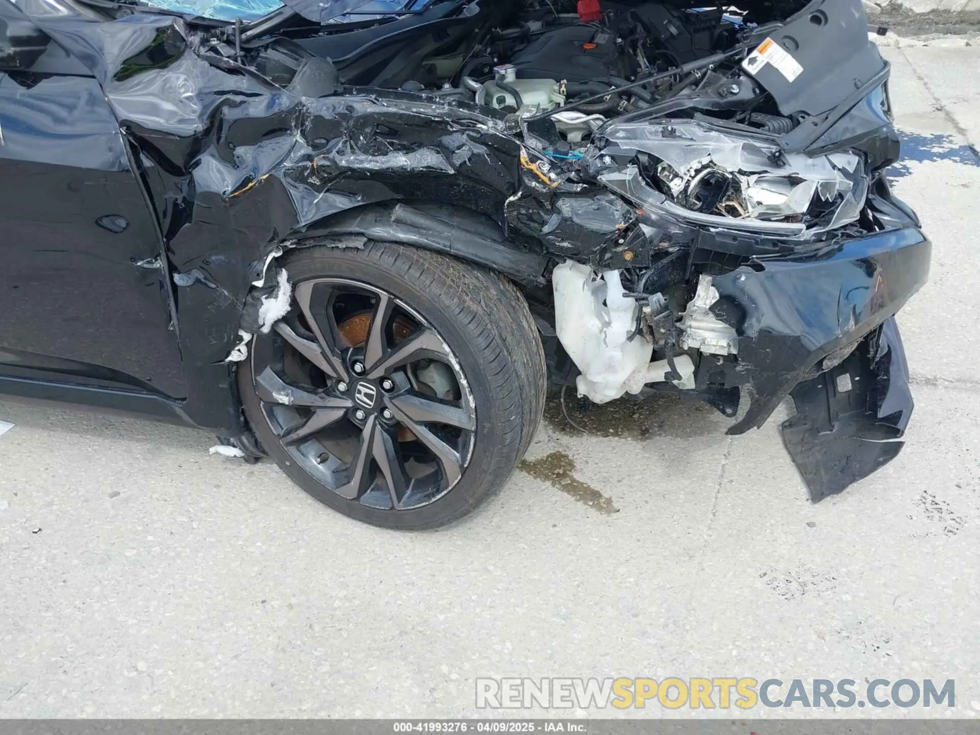 6 fotografías del automóvil dañado 19XFC2F85KE015159 HONDA CIVIC 2019