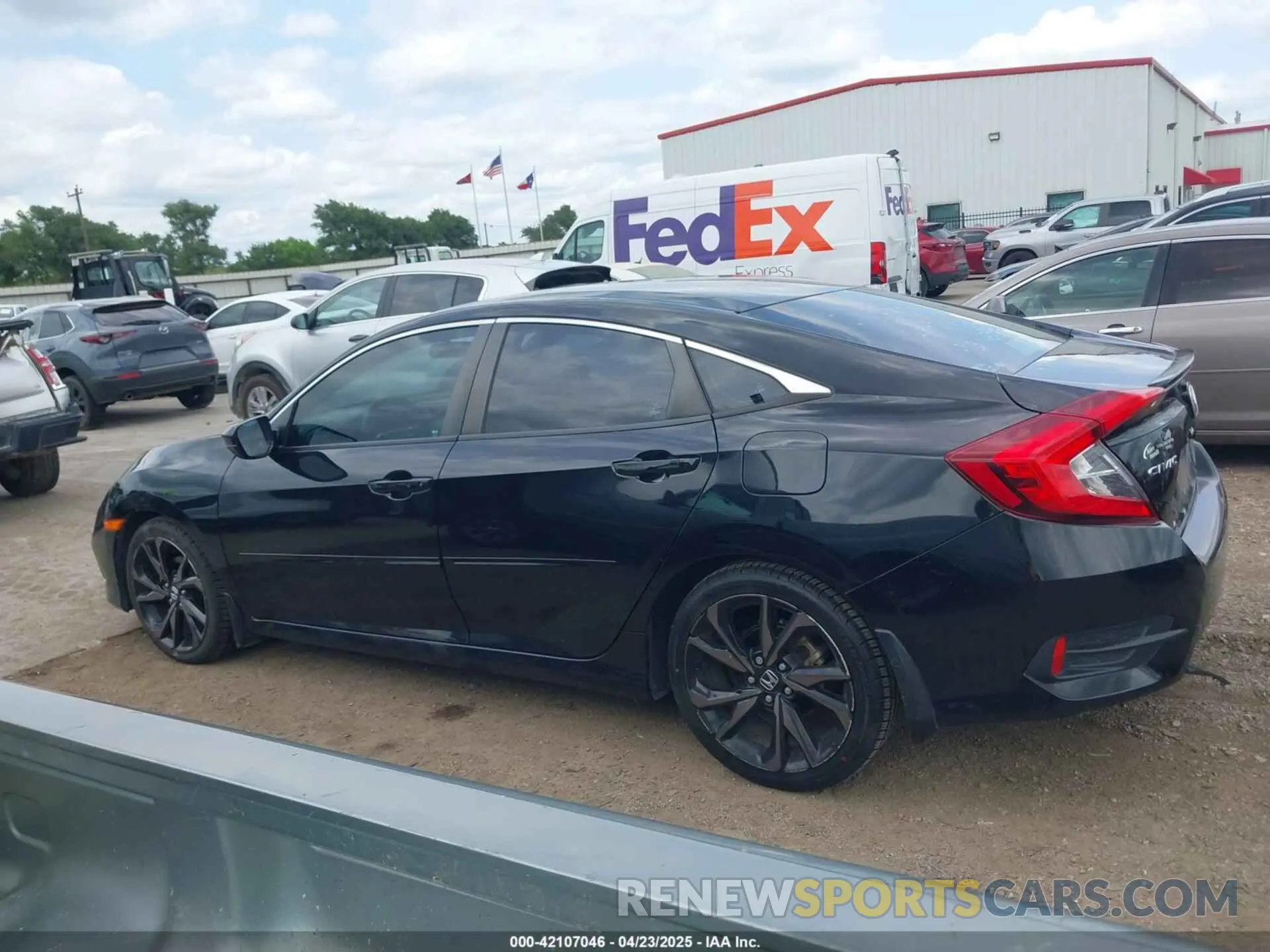 14 fotografías del automóvil dañado 19XFC2F85KE017820 HONDA CIVIC 2019