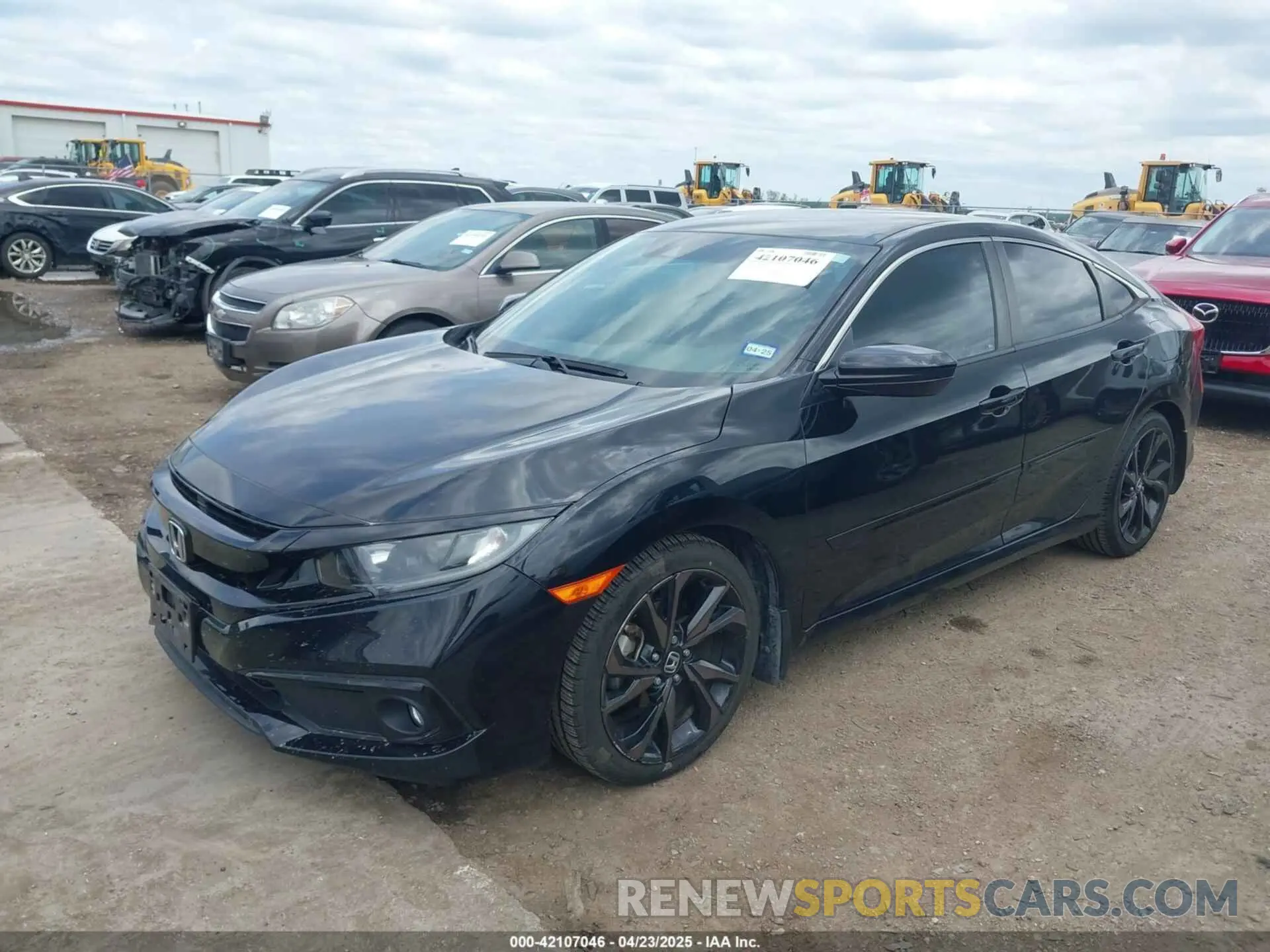 2 fotografías del automóvil dañado 19XFC2F85KE017820 HONDA CIVIC 2019