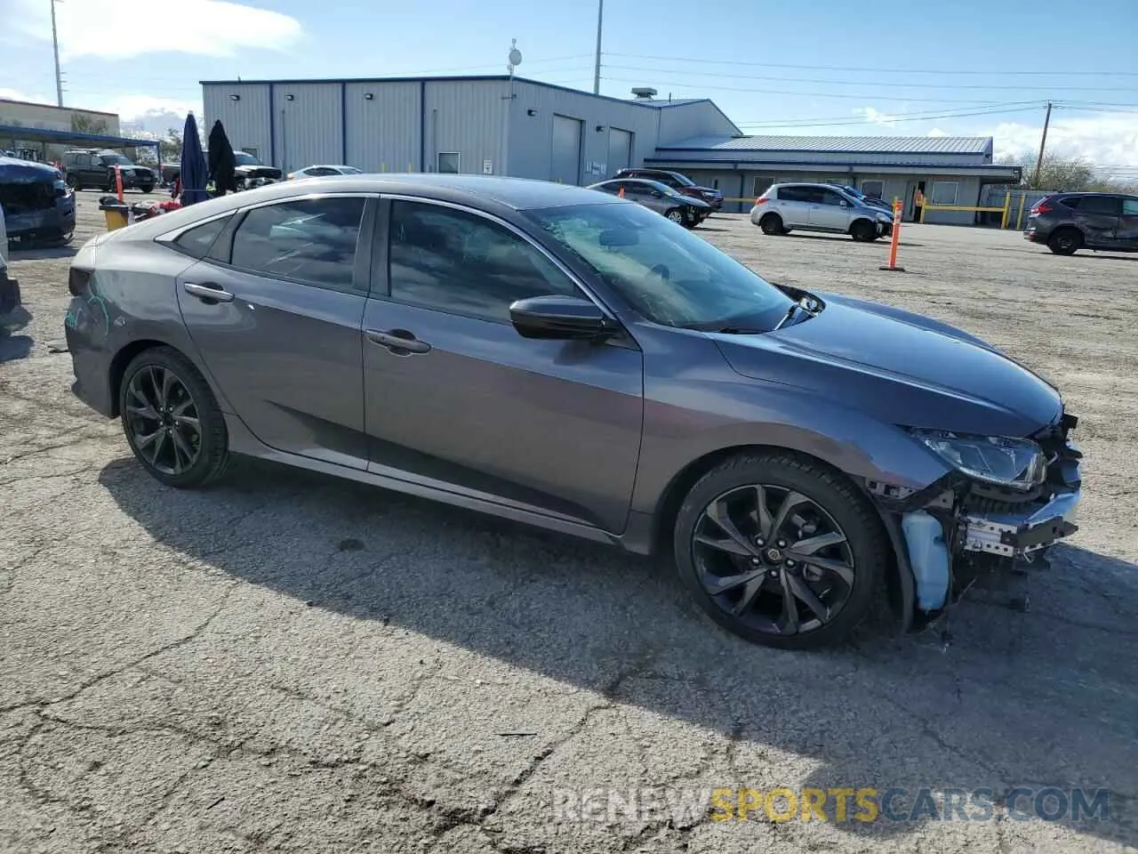 4 fotografías del automóvil dañado 19XFC2F85KE028039 HONDA CIVIC 2019