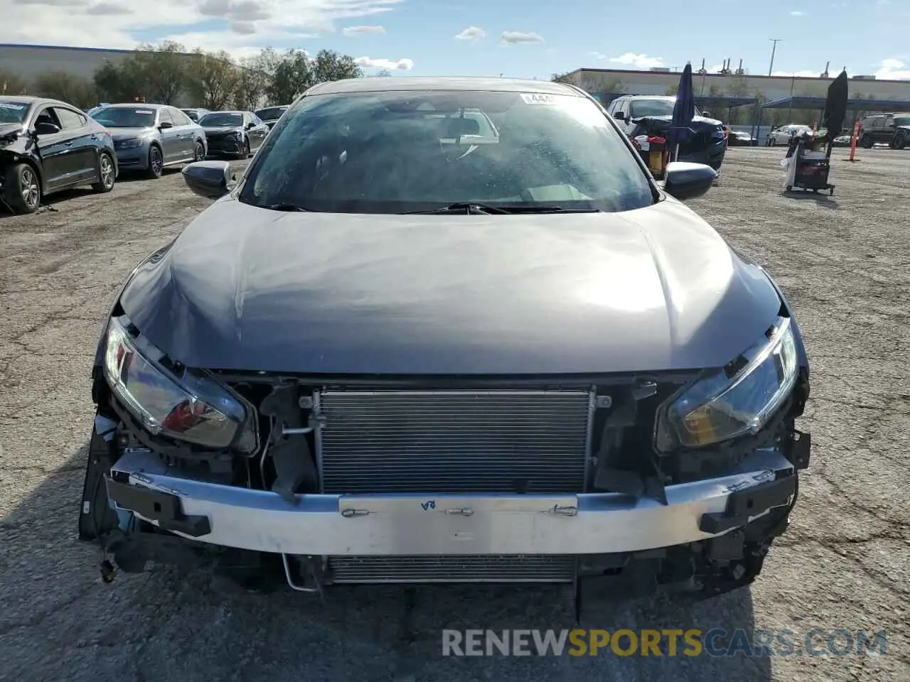 5 fotografías del automóvil dañado 19XFC2F85KE028039 HONDA CIVIC 2019
