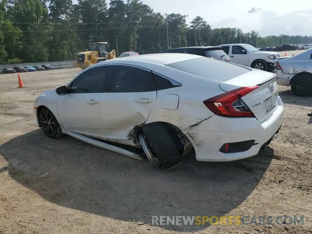2 fotografías del automóvil dañado 19XFC2F85KE034455 HONDA CIVIC 2019