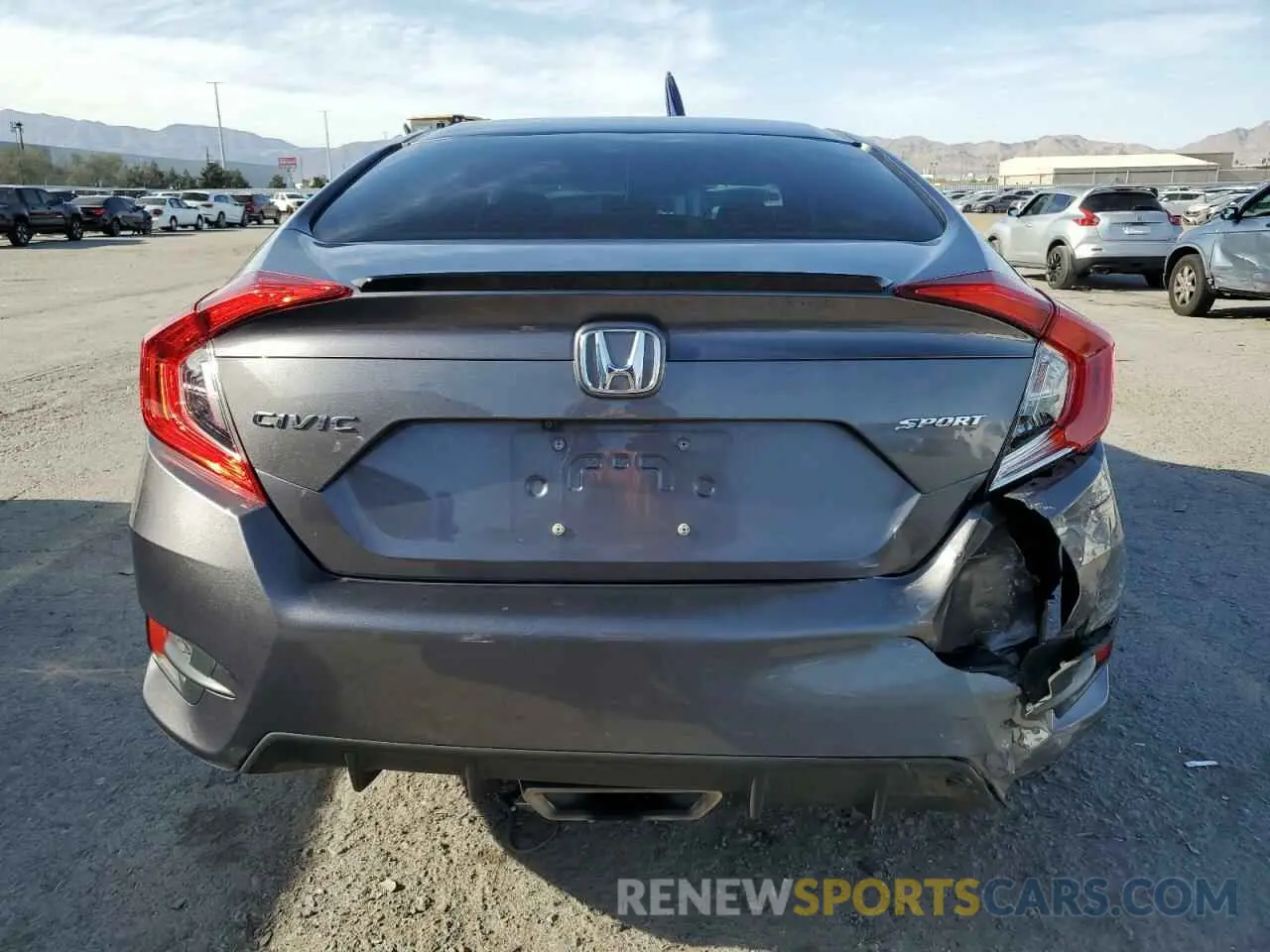 6 fotografías del automóvil dañado 19XFC2F85KE050798 HONDA CIVIC 2019