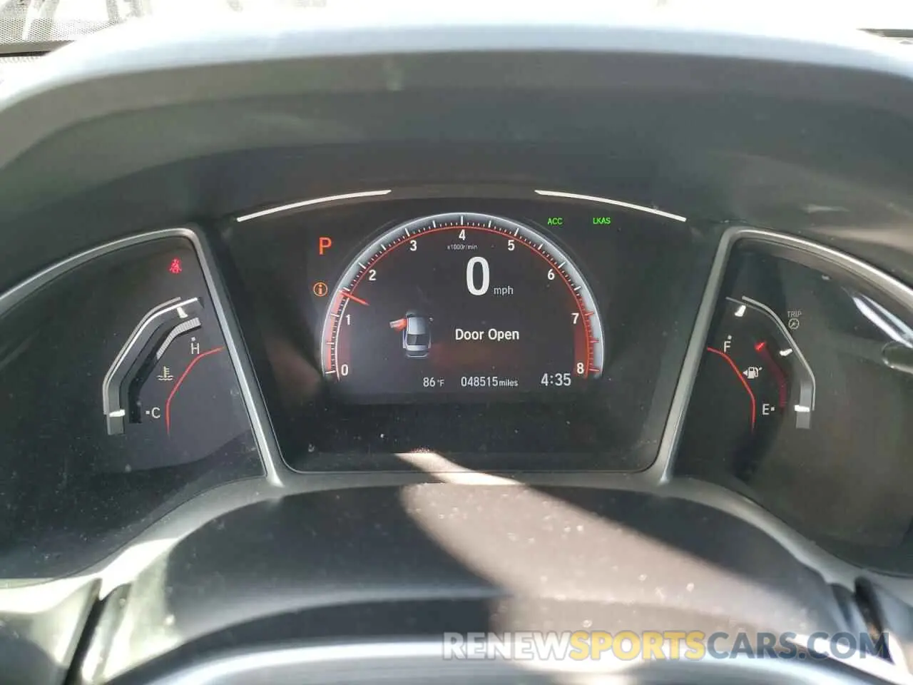 9 fotografías del automóvil dañado 19XFC2F85KE050798 HONDA CIVIC 2019