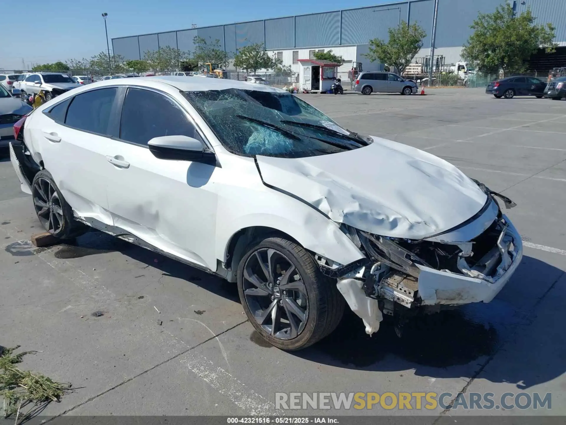 1 fotografías del automóvil dañado 19XFC2F85KE212204 HONDA CIVIC 2019