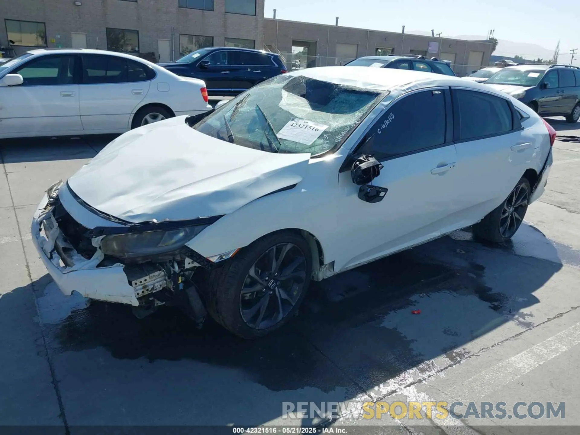 2 fotografías del automóvil dañado 19XFC2F85KE212204 HONDA CIVIC 2019