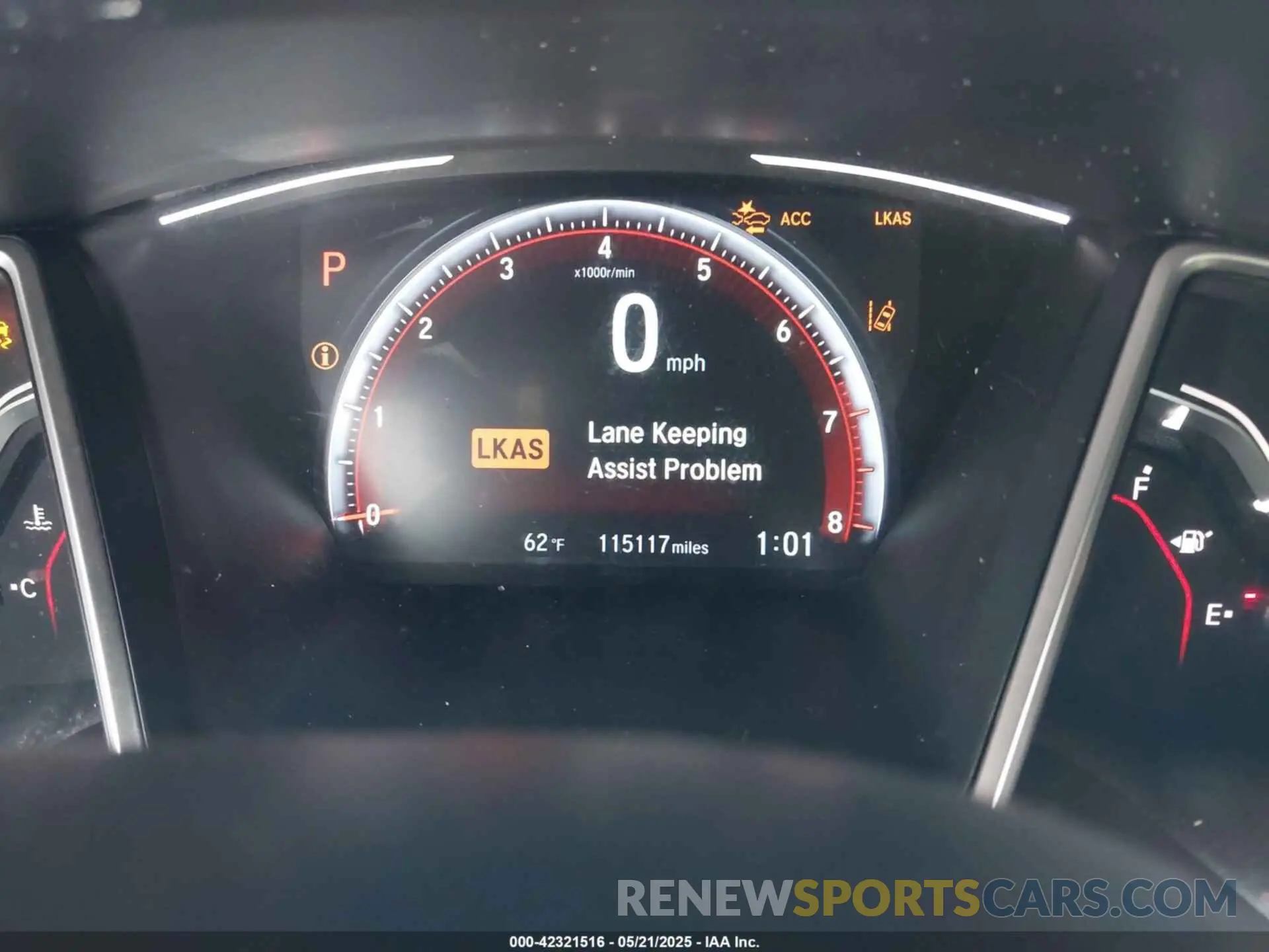 7 fotografías del automóvil dañado 19XFC2F85KE212204 HONDA CIVIC 2019