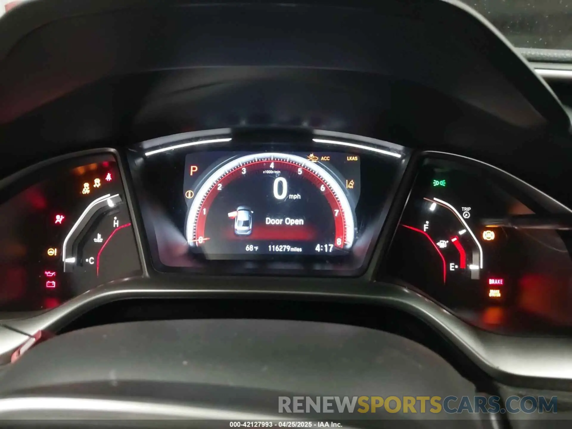 7 fotografías del automóvil dañado 19XFC2F86KE022749 HONDA CIVIC 2019