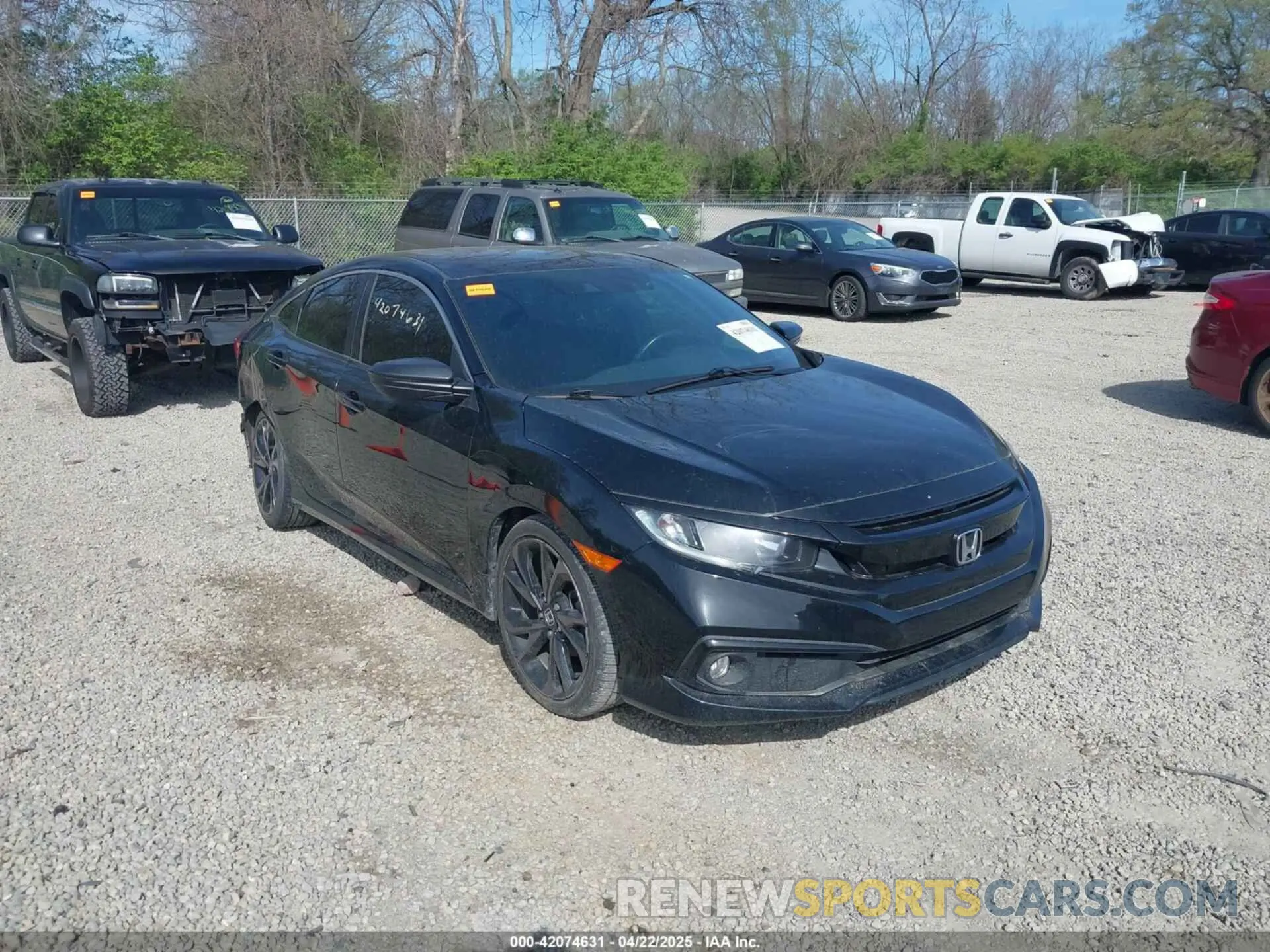 1 fotografías del automóvil dañado 19XFC2F86KE045495 HONDA CIVIC 2019