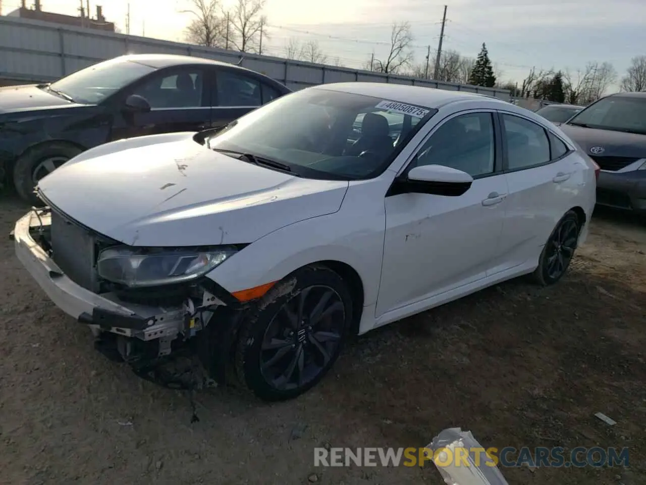 1 fotografías del automóvil dañado 19XFC2F87KE019892 HONDA CIVIC 2019
